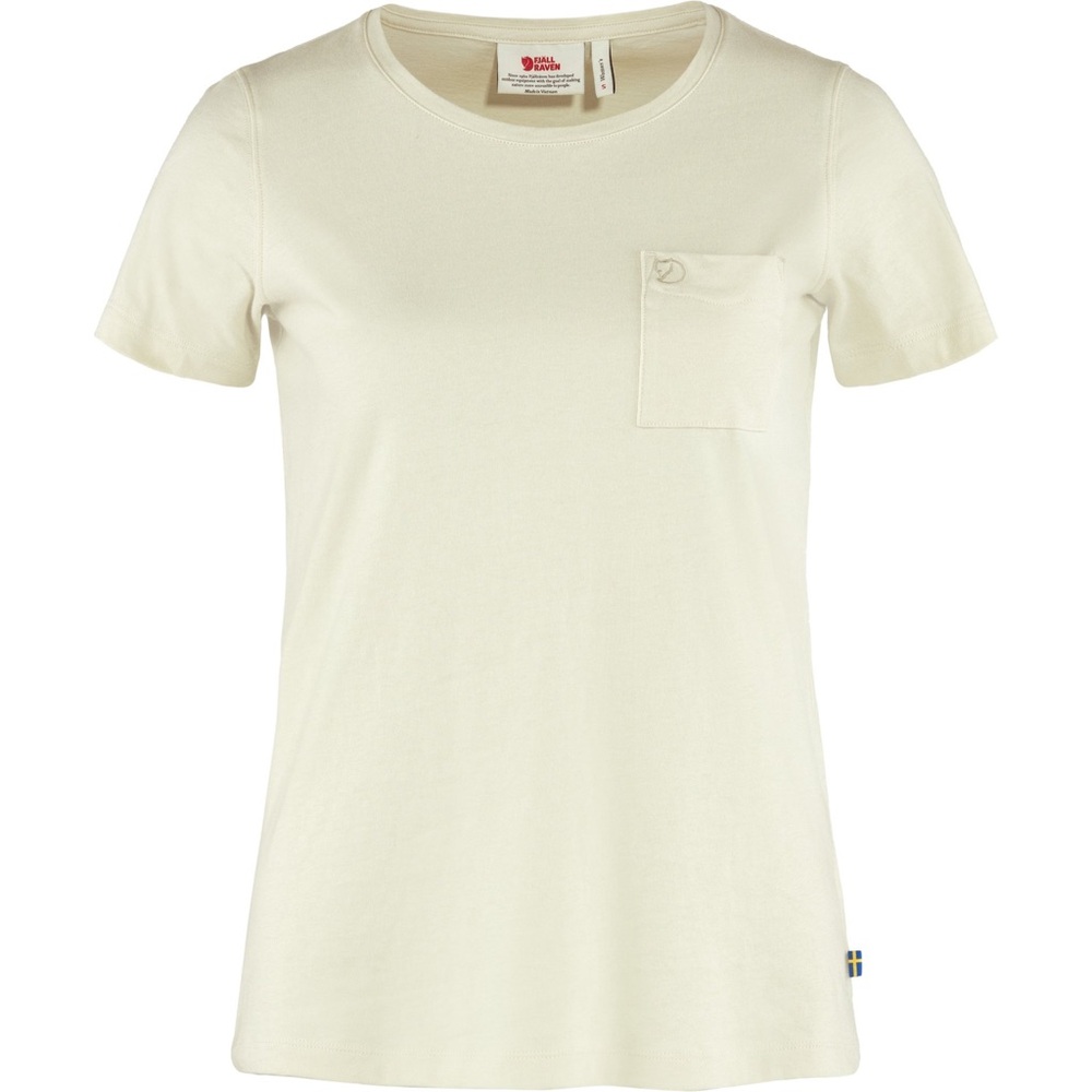 Fjällräven Short Sleeve Pocket T-Shirt in Off-White size Large Organic Cotton